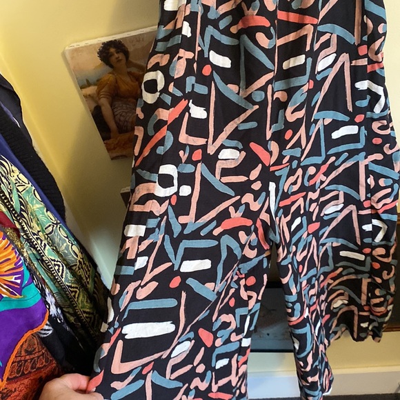 The Odells Smocked Front Geometric Jumpsuit - Picture 3 of 7